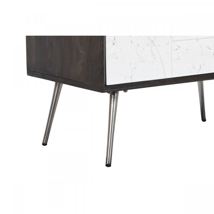 Cajonera DKD Home Decor 70 x 40 x 105 cm Blanco Marrón oscuro Madera de mango