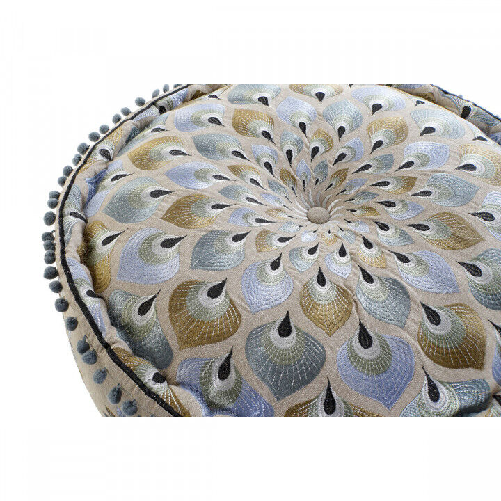 Pouffe DKD Home Decor Blue Beige