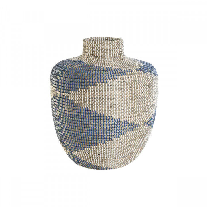 Vaso DKD Home Decor Azzurro Naturale Mediterraneo 40 x 40 x 48 cm