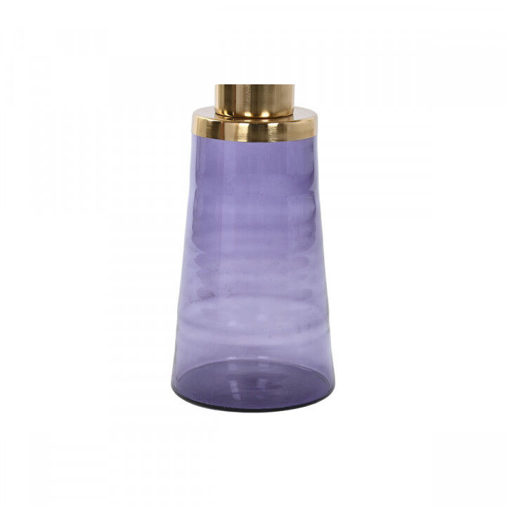 Bijzettafel DKD Home Decor 37 x 37 x 50 cm Kristal Blauw Gouden Ijzer