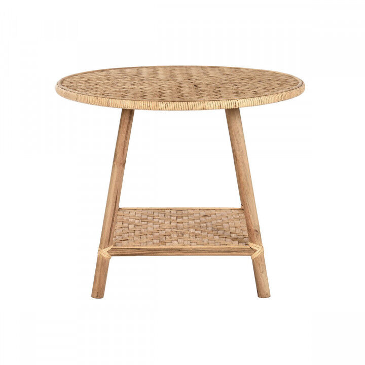 Side table DKD Home Decor 61 x 61 x 46 cm 61 x 61 x 49 cm Brown Rattan