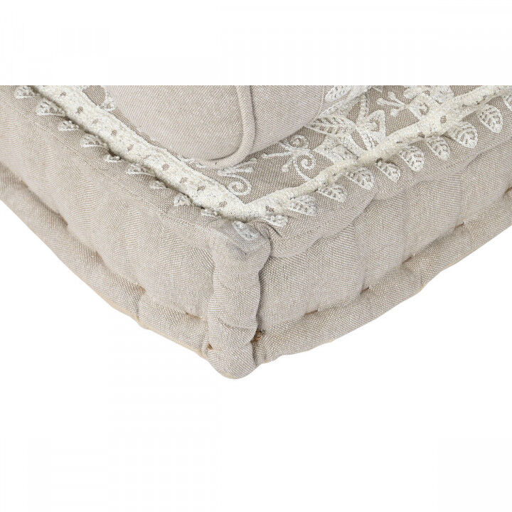 Armchair DKD Home Decor White Beige 90 x 56 x 15 cm