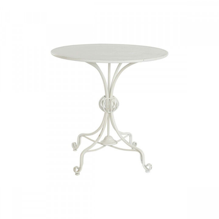 Bijzettafel DKD Home Decor 81 x 81 x 81,5 cm Metaal Wit