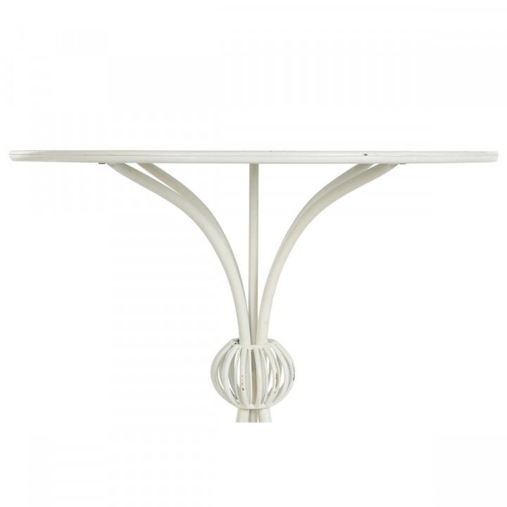 Tavolo aggiuntivo DKD Home Decor 81 x 81 x 81,5 cm Metallo Bianco