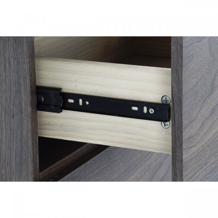 Anrichte DKD Home Decor Braun Durchsichtig Kristall Nussbaumholz Holz MDF 160 x 45 x 80 cm