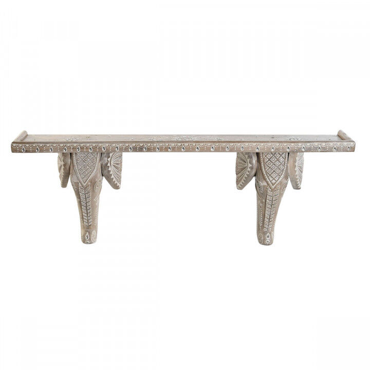Shelve DKD Home Decor White Natural Mango wood 78 x 15 x 28 cm