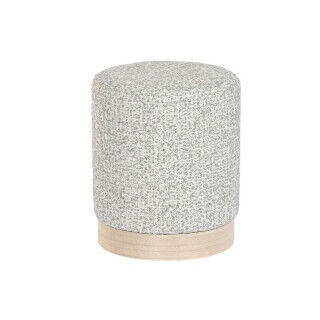 Repose-pied DKD Home Decor 32 x 32 x 38 cm Scandi Gris clair