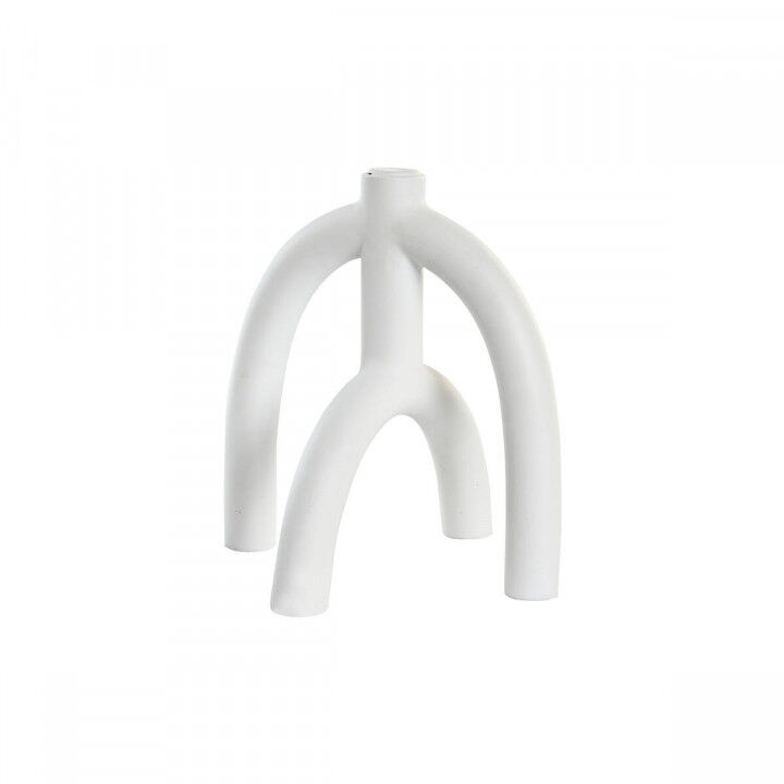 Candelabro DKD Home Decor Scandi 21,5 x 21,5 x 23 cm Bianco Resina