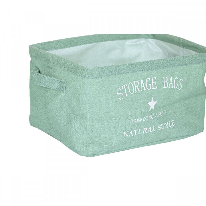 Basket set DKD Home Decor Green Grey Orange Canvas Modern 39 x 27 x 24 cm (3 Units)