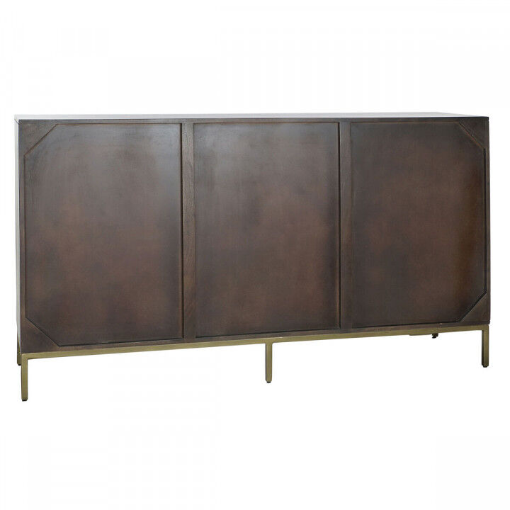 Dressoir DKD Home Decor Zwart Gouden Donkerbruin Metaal Acacia 160 x 40 x 90 cm