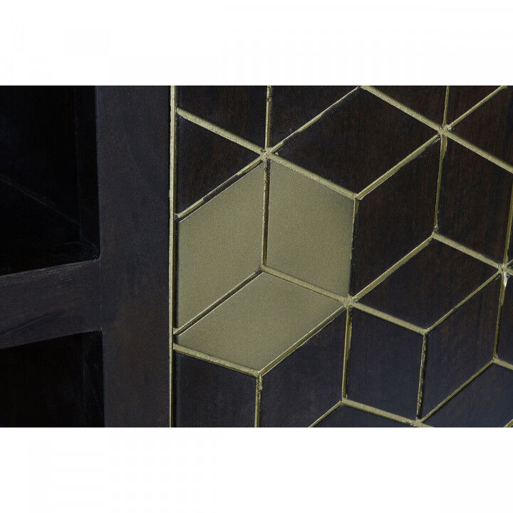 Tv-meubel DKD Home Decor 140 x 40 x 55 cm Zwart Metaal Acacia