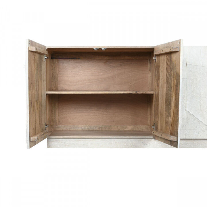 Anrichte DKD Home Decor Weiß Creme Mango-Holz 180 x 40 x 80 cm