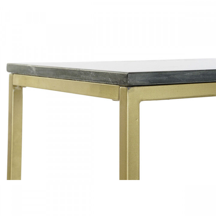 Mesa auxiliar DKD Home Decor 40 x 46 x 65 cm Negro Dorado Mármol Hierro