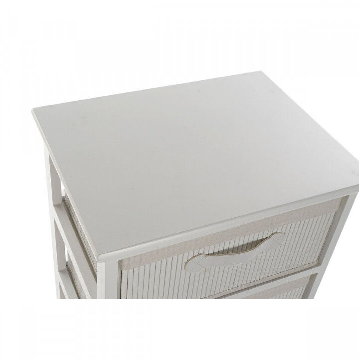 Chest of drawers DKD Home Decor White Bamboo Paolownia wood 42 x 32 x 98 cm