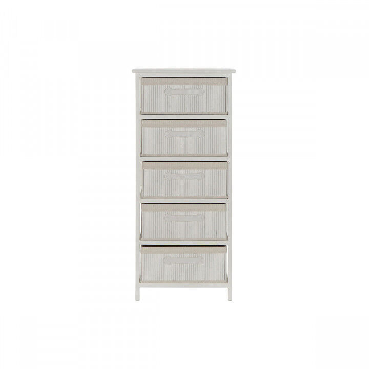 Cassettiera DKD Home Decor Bianco Bambù Legno di paulownia 42 x 32 x 98 cm