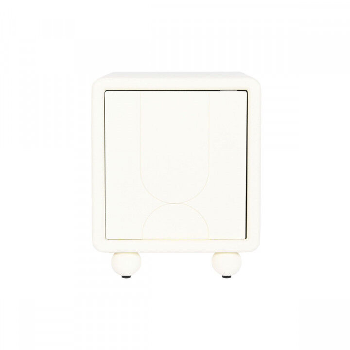Mesita de Noche DKD Home Decor Blanco Madera MDF 45 x 40 x 55 cm