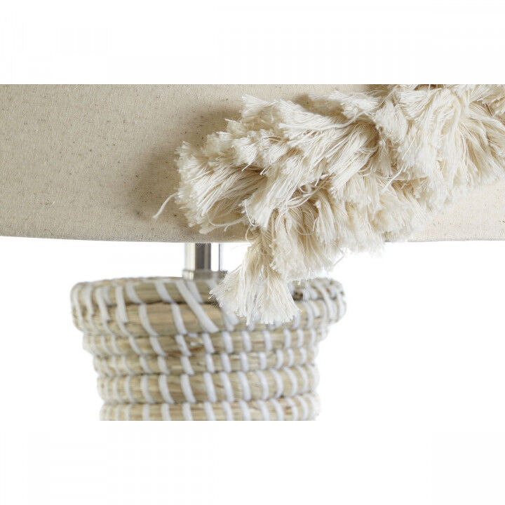 Lámpara de mesa DKD Home Decor Blanco Marrón 50 W 220 V 42 x 42 x 70 cm