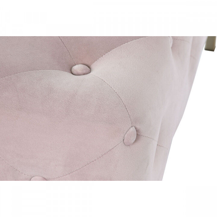 Hocker DKD Home Decor Rosa Gold Metall 100 x 100 x 45 cm