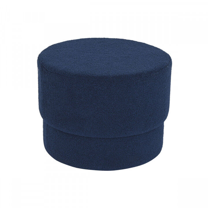 Repose-pied DKD Home Decor Bleu Velours 55 x 55 x 40 cm