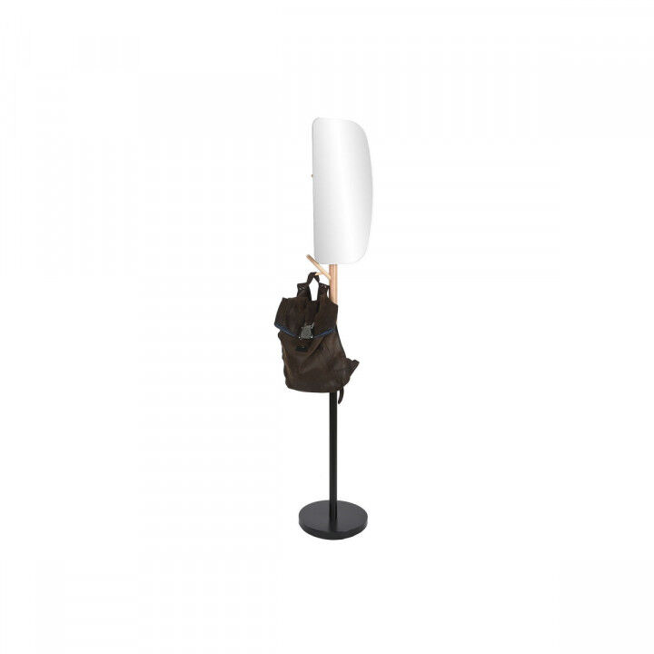 porte-manteaux Home ESPRIT Noir Naturel Bois Métal Scandi 33 x 33 x 185 cm