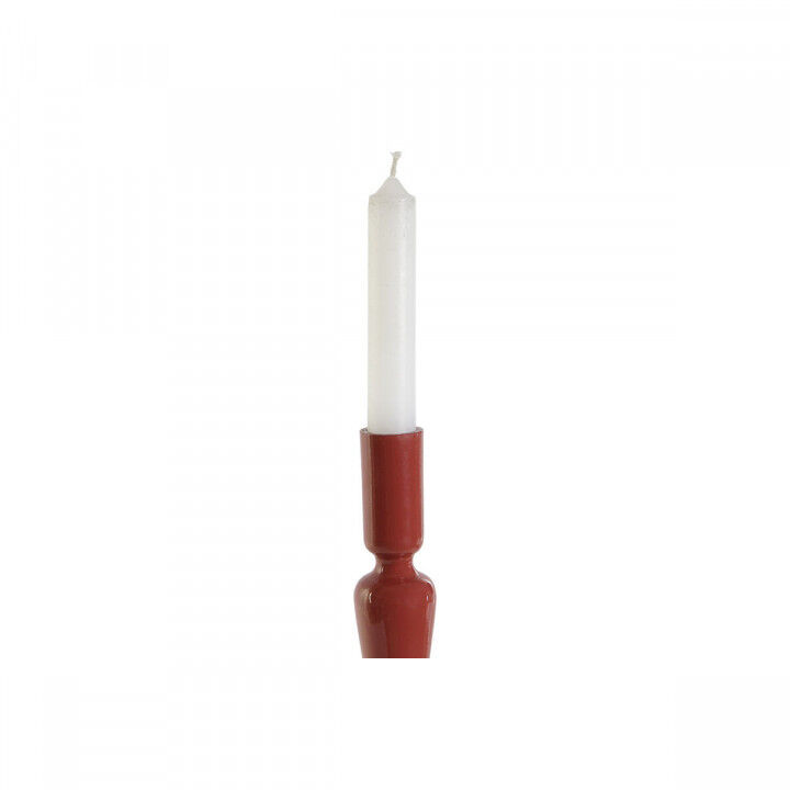 Candelabro Home ESPRIT Mostaza Terracota Aluminio 10 x 10 x 32 cm (2 Unidades)