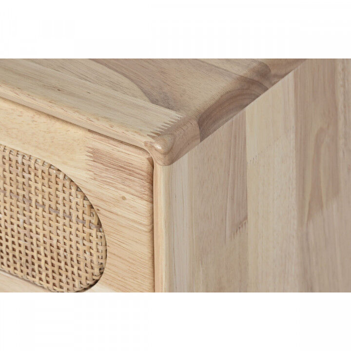 Mueble de TV DKD Home Decor Natural Metal Madera de caucho 120 x 30 x 48 cm