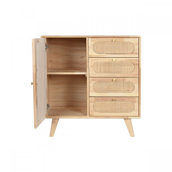 Dressoir DKD Home Decor Natuurlijk Metaal Rotan Rubberwood 73,5 x 35 x 78 cm