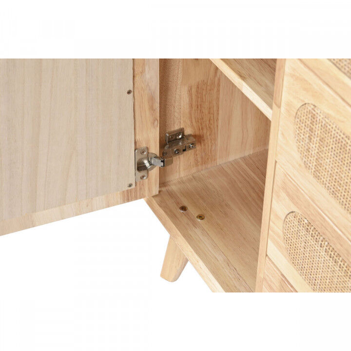 Dressoir DKD Home Decor Natuurlijk Metaal Rotan Rubberwood 73,5 x 35 x 78 cm