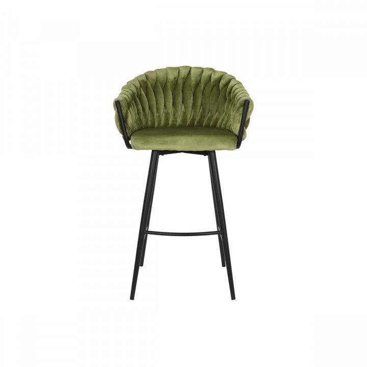 Hocker DKD Home Decor Schwarz grün Samt Metall 61 x 52 x 101 cm