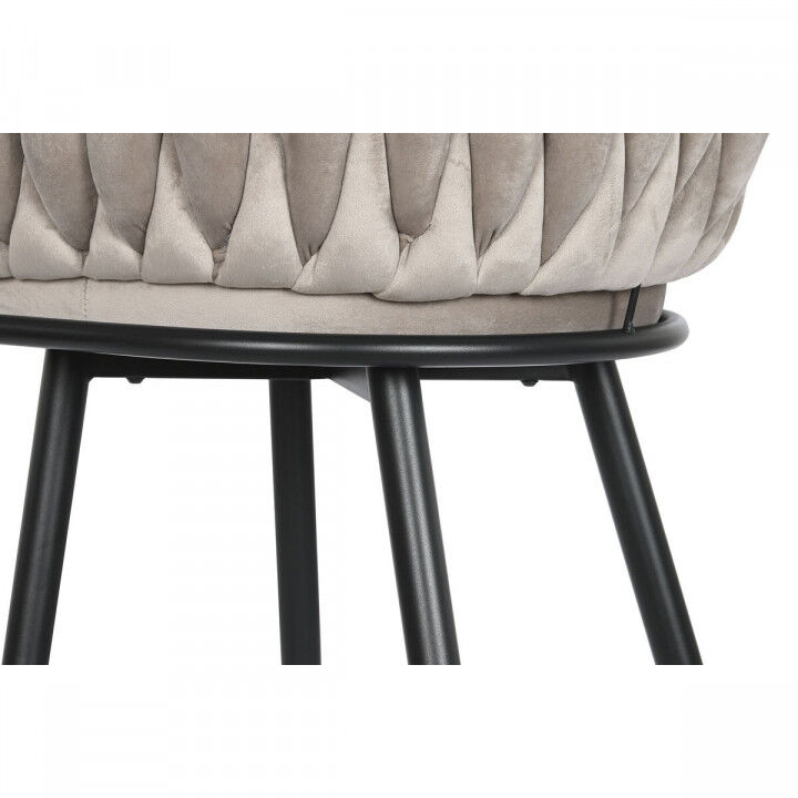 Sgabello DKD Home Decor Nero Beige Metallo 61 x 52 x 101 cm