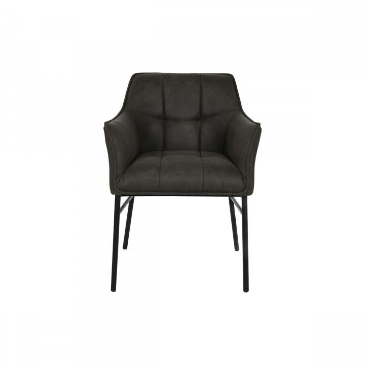 Stoel DKD Home Decor Zwart Donkerbruin Donker grijs 60 x 60 x 84 cm