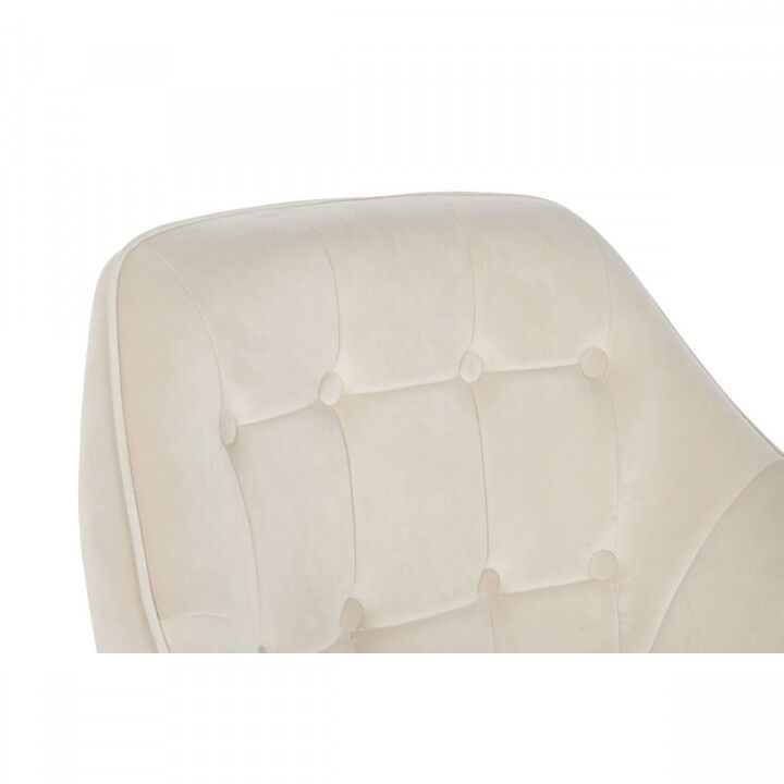 Armchair DKD Home Decor Cream Golden Metal 74 x 74 x 90 cm