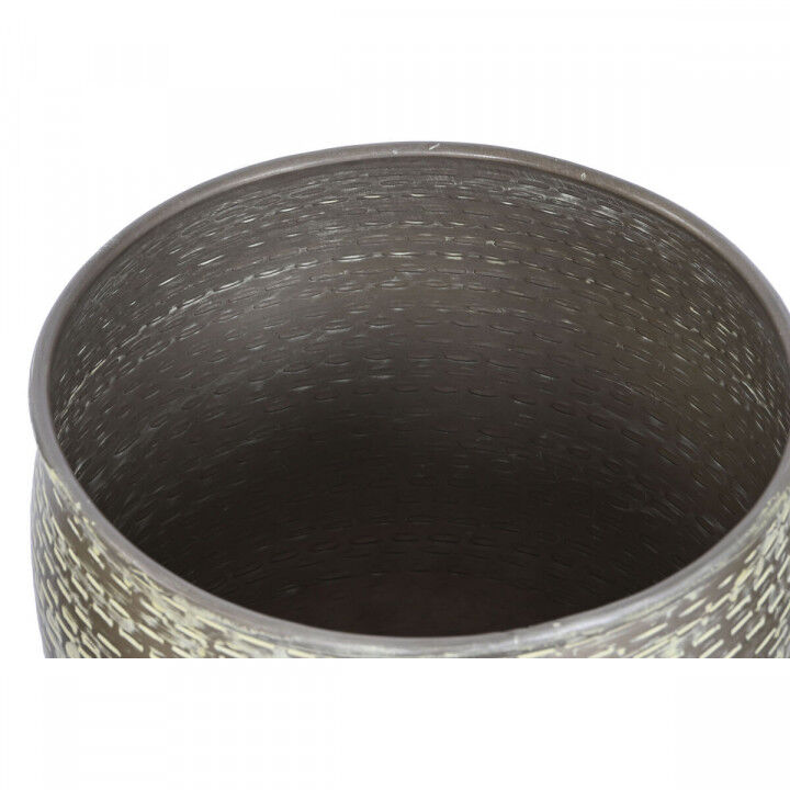 Set di vasi da fiori Home ESPRIT Verde Alluminio 39 x 39 x 33 cm