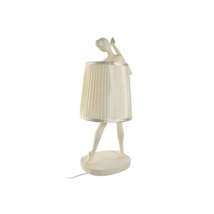 Tischlampe Home ESPRIT Weiß Harz 40 W 220 V 29 x 25 x 62,5 cm