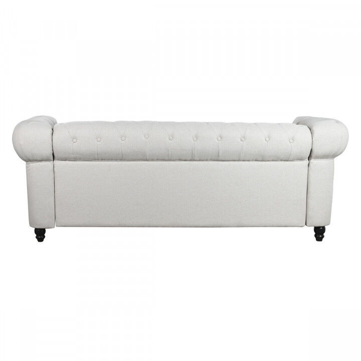 Sofa DKD Home Decor Wit Bruin Crème Hout 209 x 84 x 76 cm