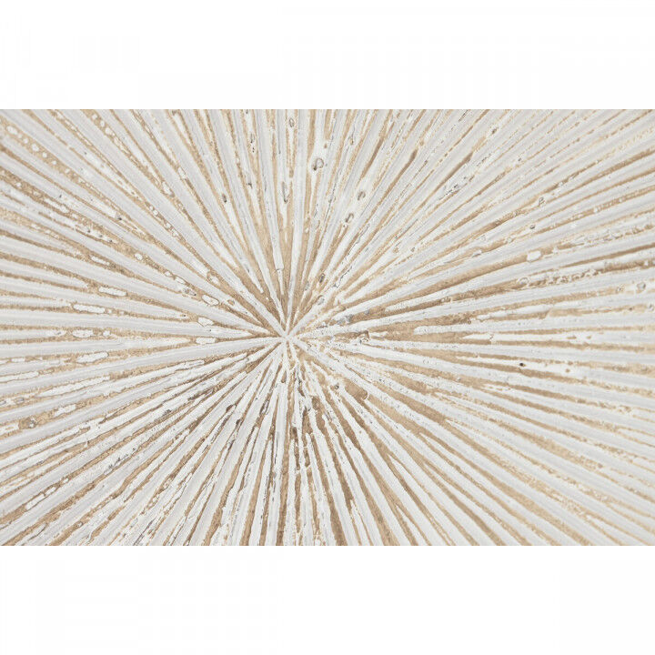 Décoration murale Home ESPRIT Blanc Indien Finition vieillie 120 x 5 x 120 cm