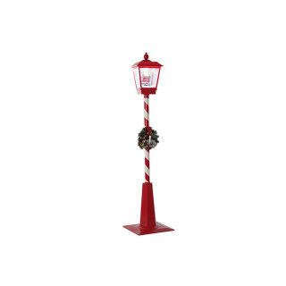 Farola DKD Home Decor Blanco Rojo 30 x 30 x 180 cm