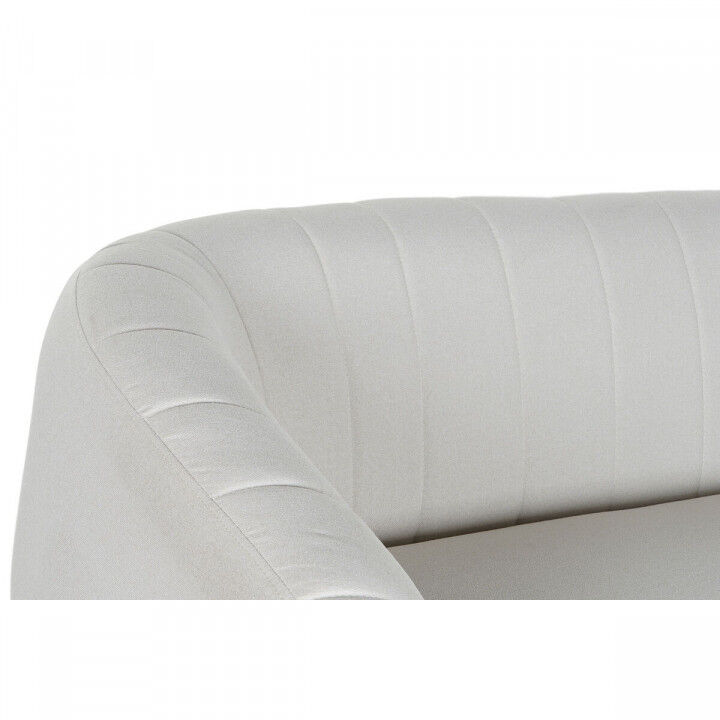 Sofa DKD Home Decor Zwart Greige Schuim Hout Metaal Fluweel Scandi 129 x 75 x 73 cm