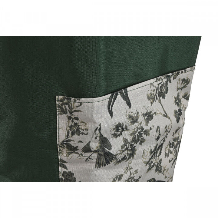 Bolsa de basura de jardín Home ESPRIT Blanco Verde Algodón 40 x 40 x 60 cm