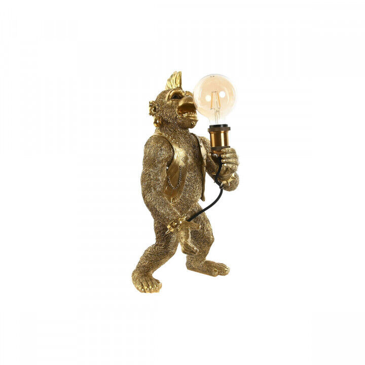 Desk lamp Home ESPRIT Golden Resin 50 W 220 V 25 x 24 x 48 cm (2 Units)