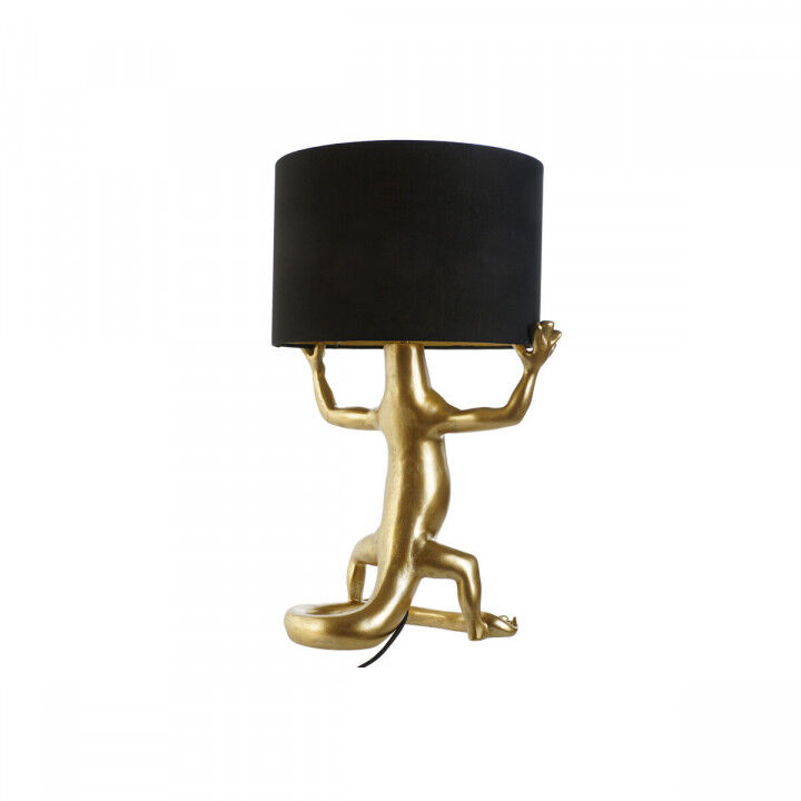 Lampe de bureau Home ESPRIT Noir Doré Résine 50 W 220 V 31 x 28 x 50 cm (2 Unités)