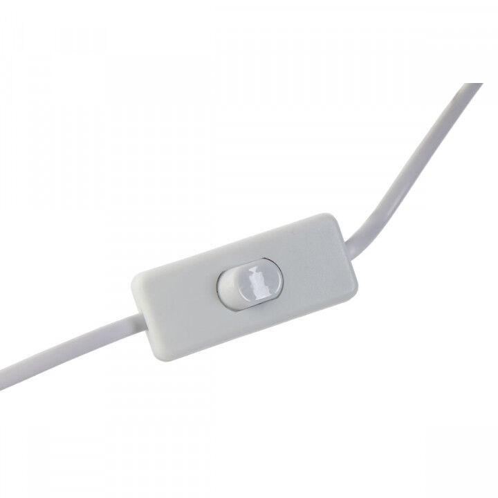 Lámpara de mesa Home ESPRIT Blanco Beige Metal Porcelana 20 W 220 V 17,5 x 17,5 x 35 cm (2 Unidades)