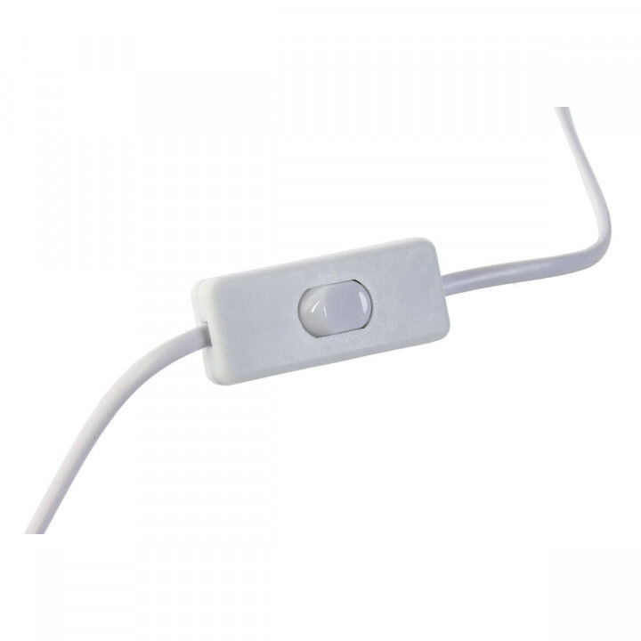 Lampe de bureau Home ESPRIT Blanc Beige Métal 25 W 220 V 20 x 20 x 43 cm (2 Unités)