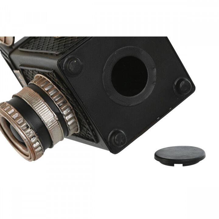 Statua Decorativa Home ESPRIT Nero Argentato Fotocamera Vintage 26 x 16 x 24 cm