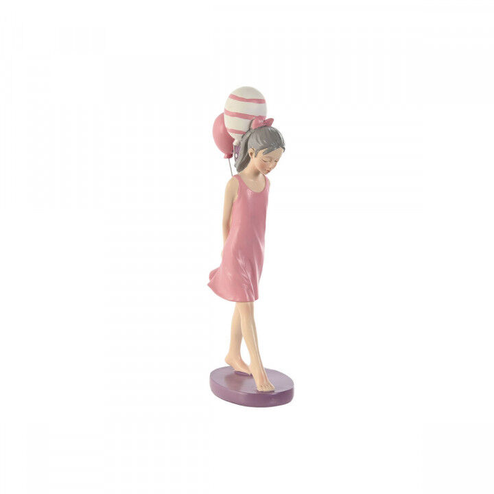 Figurine Décorative Home ESPRIT Rose Mauve chica 7 x 11 x 27 cm