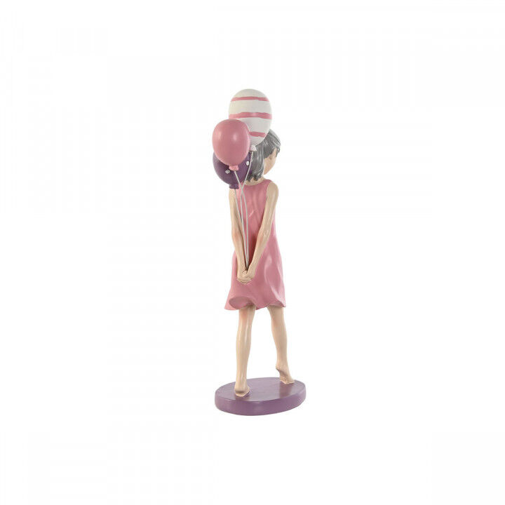 Figura Decorativa Home ESPRIT Rosa Malva chica 7 x 11 x 27 cm