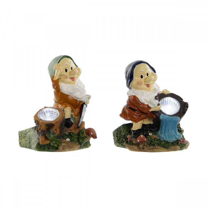 Gartenzwerge Home ESPRIT Bunt 11,5 x 11 x 15,2 cm (2 Stück)