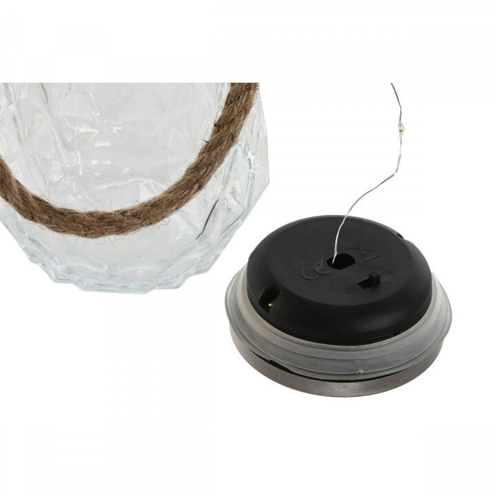 Verlichte decoratie Home ESPRIT Transparant Zilverkleurig 11 x 11 x 18 cm