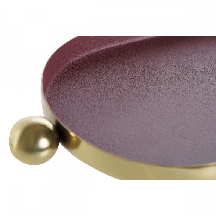 Centerpiece DKD Home Decor Orange Magenta Golden Iron 35 x 13 x 3 cm (2 Units)