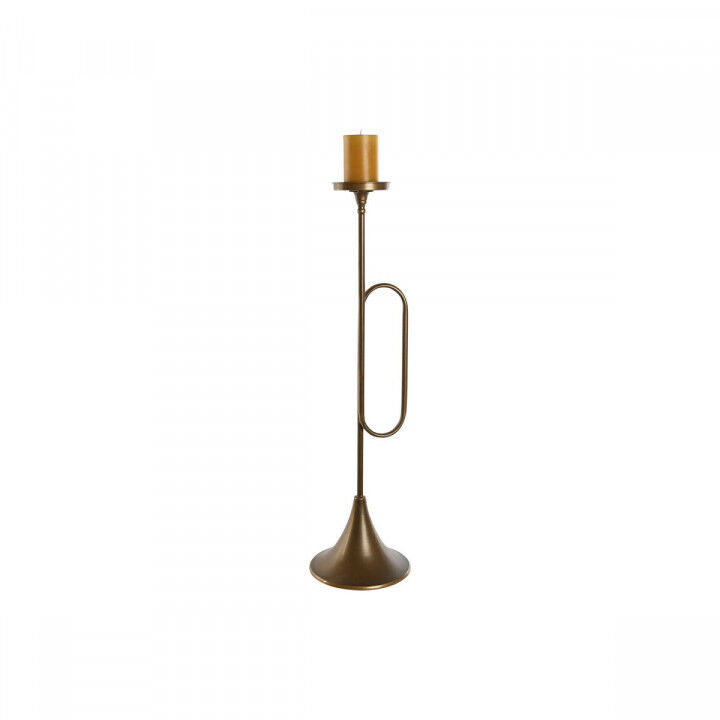 Portavelas Home ESPRIT Dorado Metal 21 x 21 x 78 cm